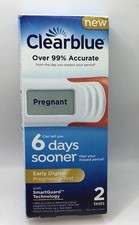 Clearblue Digital Pregnancy Test 6 Days Sooner Early Detection 2 tests Exp 1/26