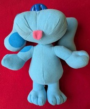 Vintage 2000 Fisher Price Blues Clues Sing Along blau Plüschtier Stofftier spricht funktioniert