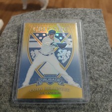 🥇 2018 Panini Chronicles Crusade Gold Prizm 01/10 👀 Cody Bellinger #21