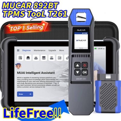 MUCAR 892BT+TPMS programmer AI-Diagnostic Scanner CANFD & DOIP 35 Resets T261