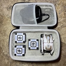 Anki Cozmo Robot w/3 Power Cubes, Padded Case Charger, Needs new battery or Part
