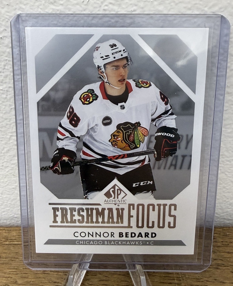 2023-24 SP Authentic Freshman Focus Connor Bedard #1 Rookie RC 0i6