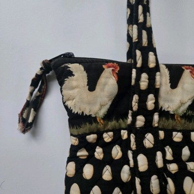 Vera Bradley Vintage Chicken + Egg Chanticleer Print Zip Purse