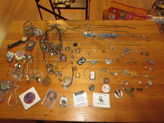 Junk Drawer Lot Of Vintage Misc. Odds & Ends Jewelry Collectibles and more
