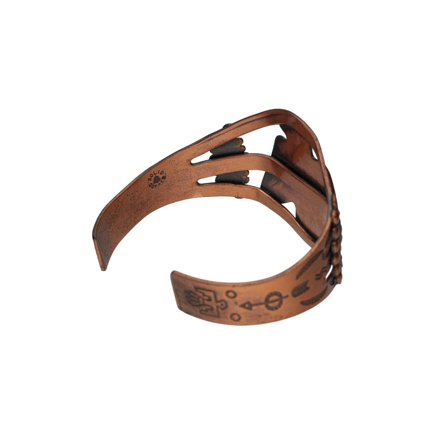 Native American Navajo Solid Copper Thunderbird C… - image 15