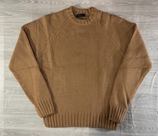 PRADA wool cashmere blend Ribbed ranglan sleeve sweater sz 50 color Camel NWOT