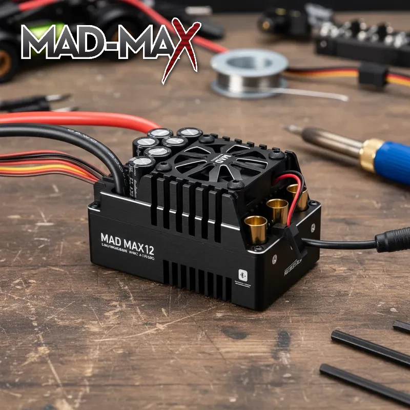 MADMAX-12 SENSORED HV ESC 6-12S 50V for RC 1/5  Motor (*NO TARIFFS TO  USA) - Image 3 of 4