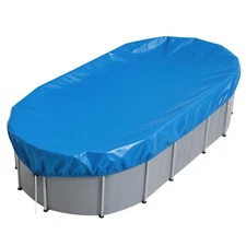 16x32 FT Oval Pool Cover for Above Ground Pools,Solar Oval Pool Cover Protect...