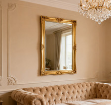 Extra Large Mirror Gold Bevelled Thick Classic Art Frame Wall 150cm x 60cm