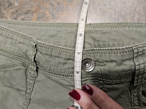 Faded Glory Women's Size 12 Army Green Capri Length Cargo Pants - Bild 4 von 8