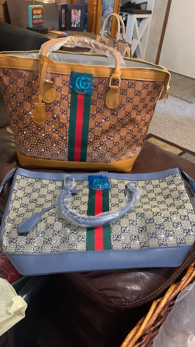 Gucci Striped Travel Luggage for sale | eBay