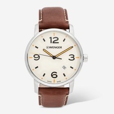 Reloj Wenger Swiss Army para hombre 01.1741.133 Urban Metro esfera beige 42 mm precio de venta sugerido por el fabricante 165 USD