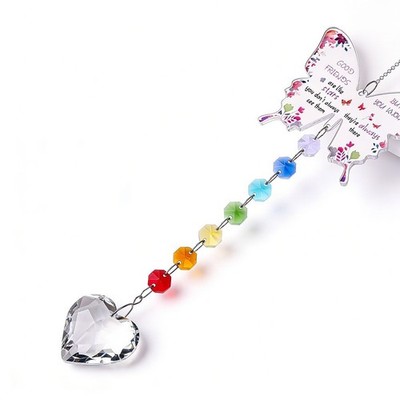 Butterfly Rainbow Hanging Clear Acrylic Dwarf Ornament