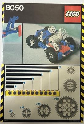 Lego 1x 8050 Instruction Manual Directions Only Vintage Technic 80 s Vf/Fn