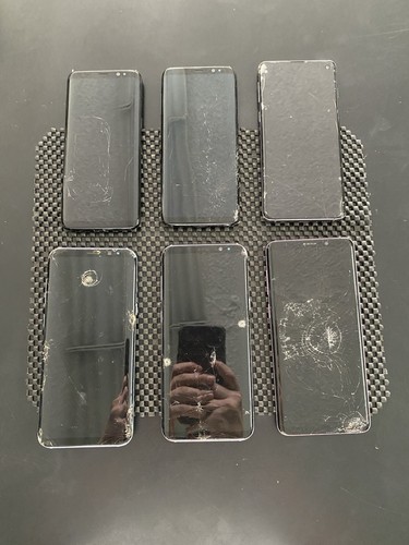 Lot Of 6 Samsung Galaxy S8/S10/S8 Plus/S9 Plus DOA/BAD LCD/Bad Batt Q4