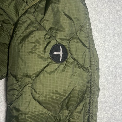 Relwen abnehmbarer Mantel Jacke Innenfutter Herren Gr. M Nylon grün gesteppt 121082 - Bild 6 von 9