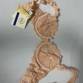 La Perla Bra 32A Underwire, Coral, Lace No padding, Italy size 1