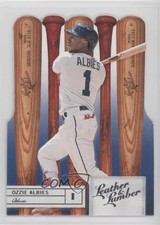 2019 Panini Leather & Lumber Bats Die-Cut Ozzie Albies #83 y0i