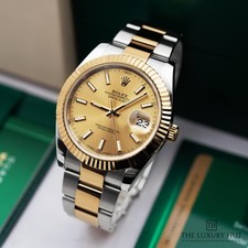 Rolex Datejust 41- 126333 - 2016, Full Set Steel & Yellow Gold Champagne Bato...