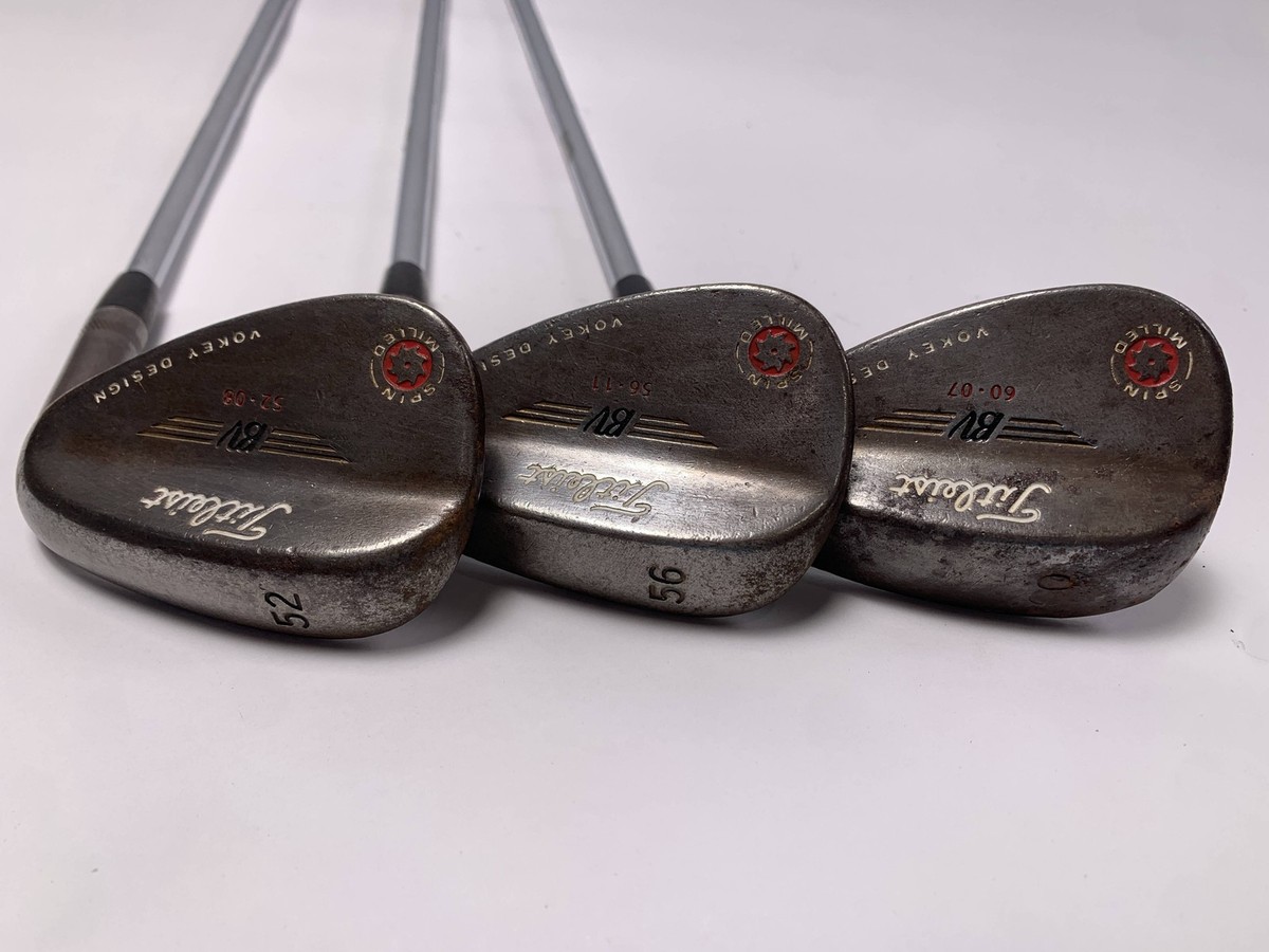 Titleist Vokey Spin Milled CC Oil Can Wedge Set 52* 8 56* 11