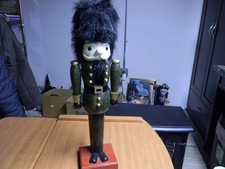19 Inch Big Nutcracker Wooden Soldier. Holiday Christmas Decor