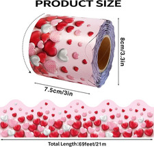 69 Ft Valentine's Day Bulletin Board Border Heart Trim Border Sweet Valentine...