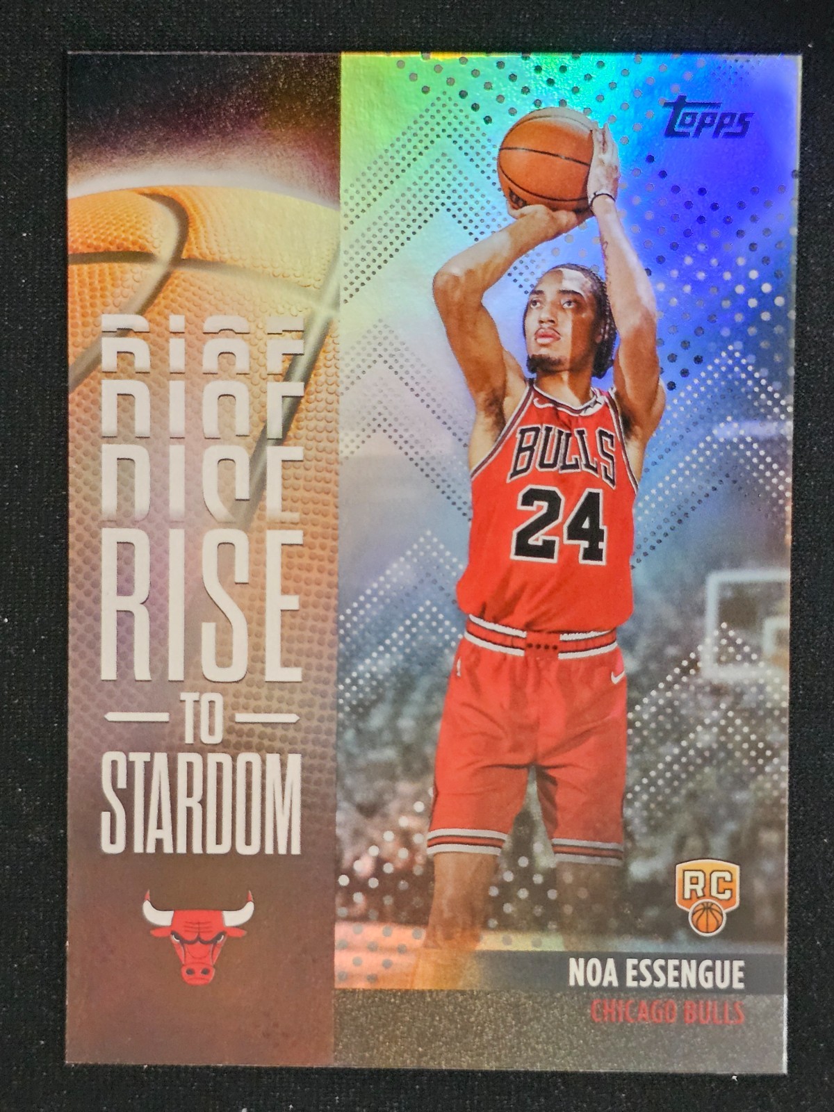 2025-26 Topps Basketball Rise to Stardom Noa Essengue RAINBOW Bulls #RTS-12