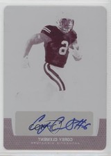 2017 Leaf Trinity Clear Printing Plate Magenta 1/1 Corey Clement Auto 1g9