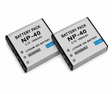 2pcs Battery for VIVITAR DVR-940HD DVR940HD NP-40 PAC-0040 PAC0040 CNP40 LB-060
