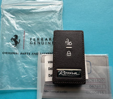 OEM 2022-2026 FERRARI ROMA SMART KEY REMOTE FOB BROWN LEATHER 53697 + FACTORY ID