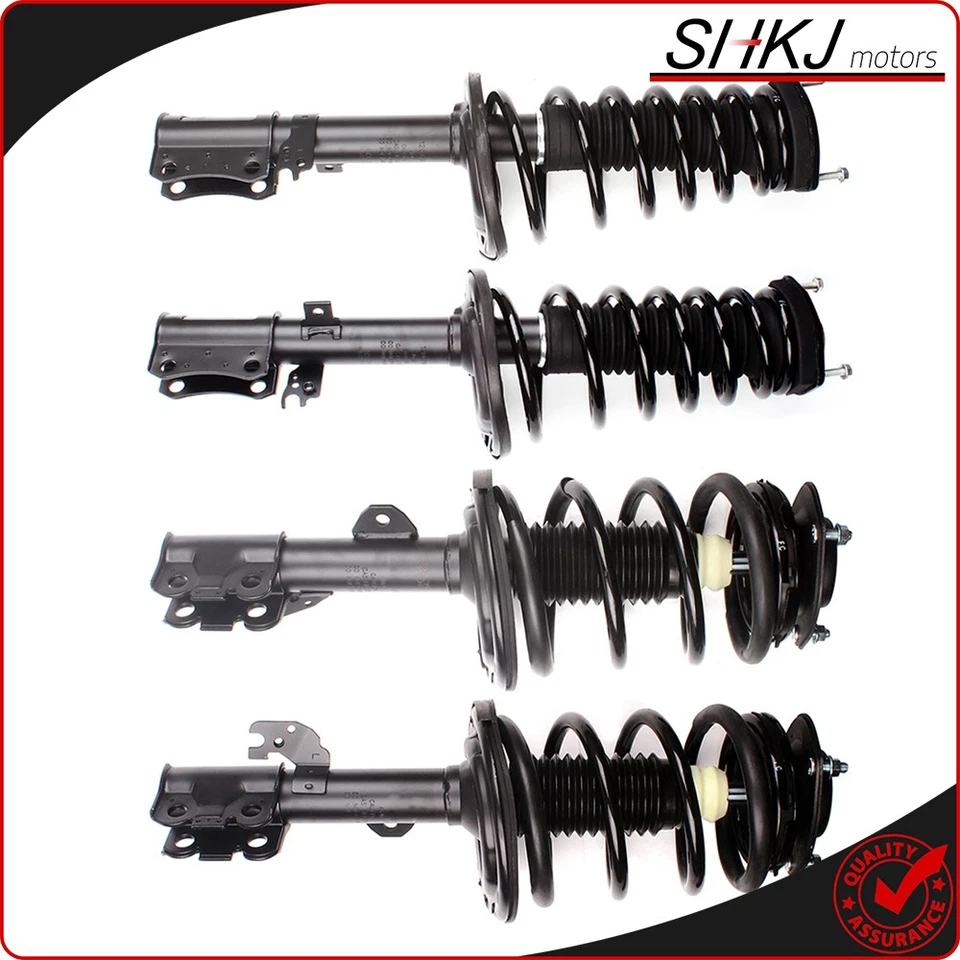 Set 4 Front Rear Complete Shock Struts w Coil Spring For 2007-2011 Toyota Camry - Image 2 of 4
