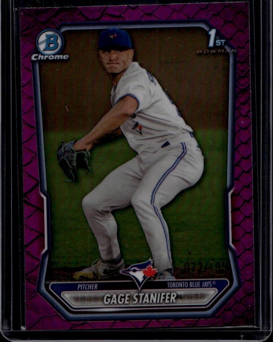 2026 Bowman #BCP-37 Gage Stanifer Chrome Prospects Fuchsia Refractor #/199