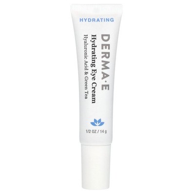 Derma E Hydrating Eye Cream with Hyaluronic Acid 1 2 oz 14 g Cruelty-Free,