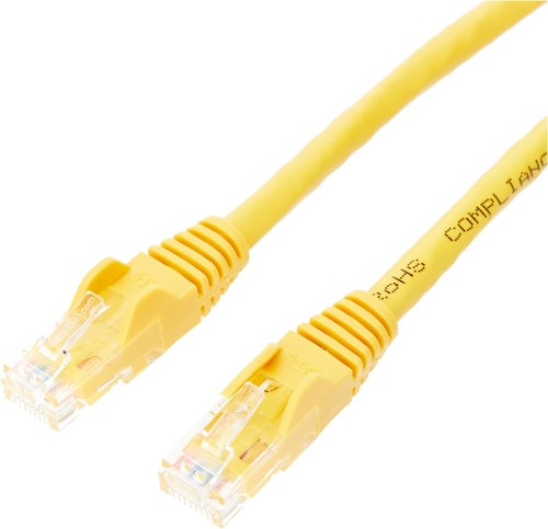 StarTech.com 1m CAT6 Ethernet Cable - Yellow CAT 6 Gigabit Ethernet Wire -650MHz - 第 3/8 張圖片