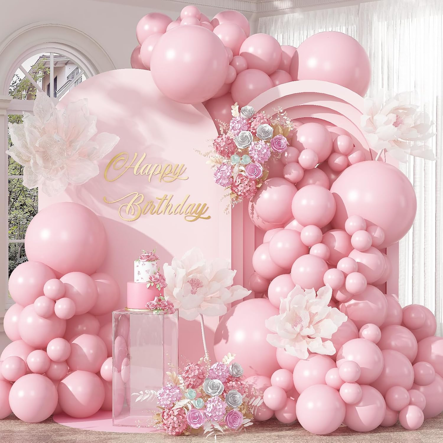 Balloons White Sand 5Inch Small Beige Balloon 60Pcs Mini round Cream Latex