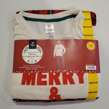 Member's Mark Holiday Family Sleep Long Sleeve  Pant Pajamas Christmas Mens M