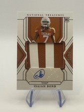 2025 Panini National Treasures- Isaiah Bond Rookie Patch Auto Red /11 RC MEM AU