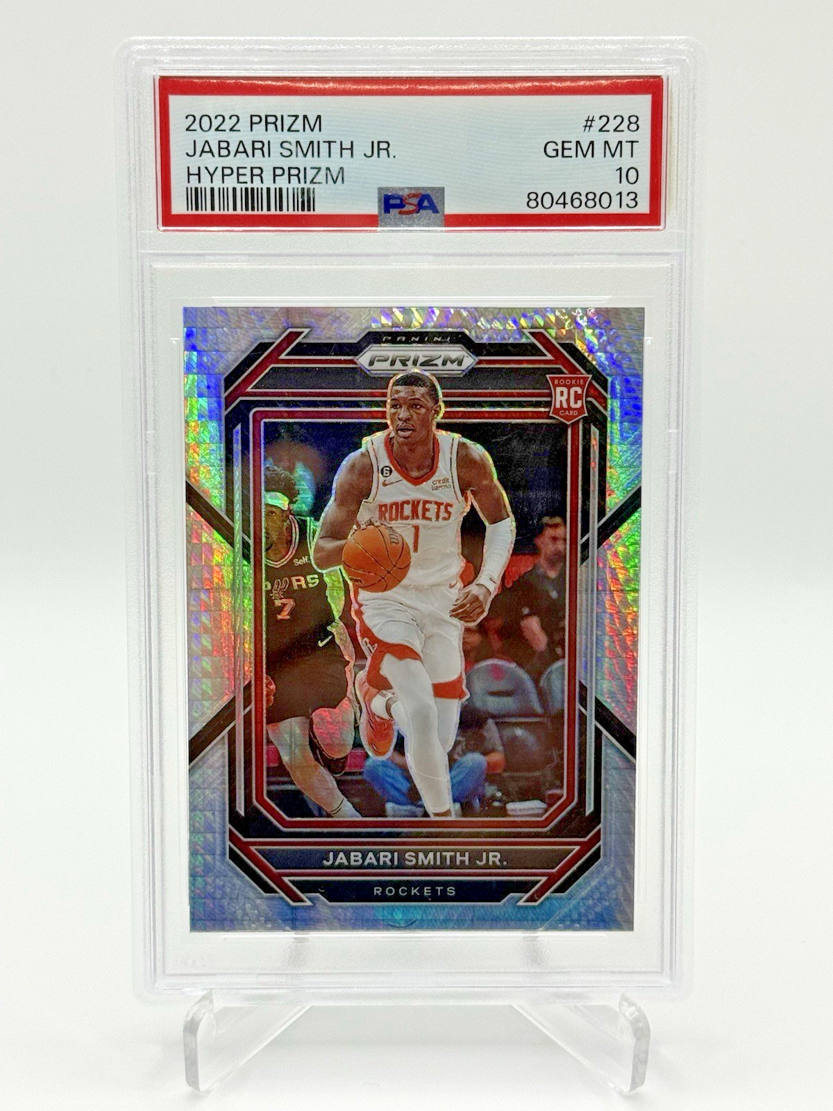 2022-23 Panini Prizm - Jabari Smith Jr. #228 Hyper Prizm (RC) PSA 10