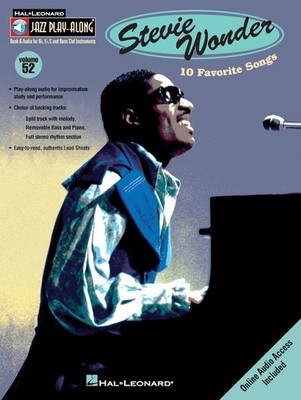 Stevie Wonder Jazz Play-Along Vol 52 Bb Eb C Instruments Sheet Music Book Audio