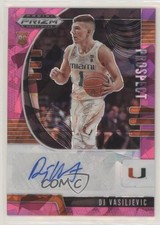 2020-21 Panini Prizm Draft Picks Prospect Pink Ice DJ Vasiljevic #PA-DJ Auto 0v1