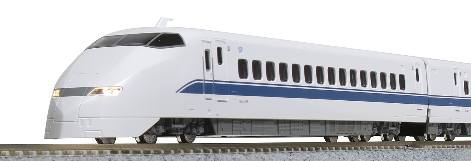 Пластиковая модель поезда KATO N gauge 300 серии Shinkansen Nozomi, состоящая из 16 вагонов, 10-1766