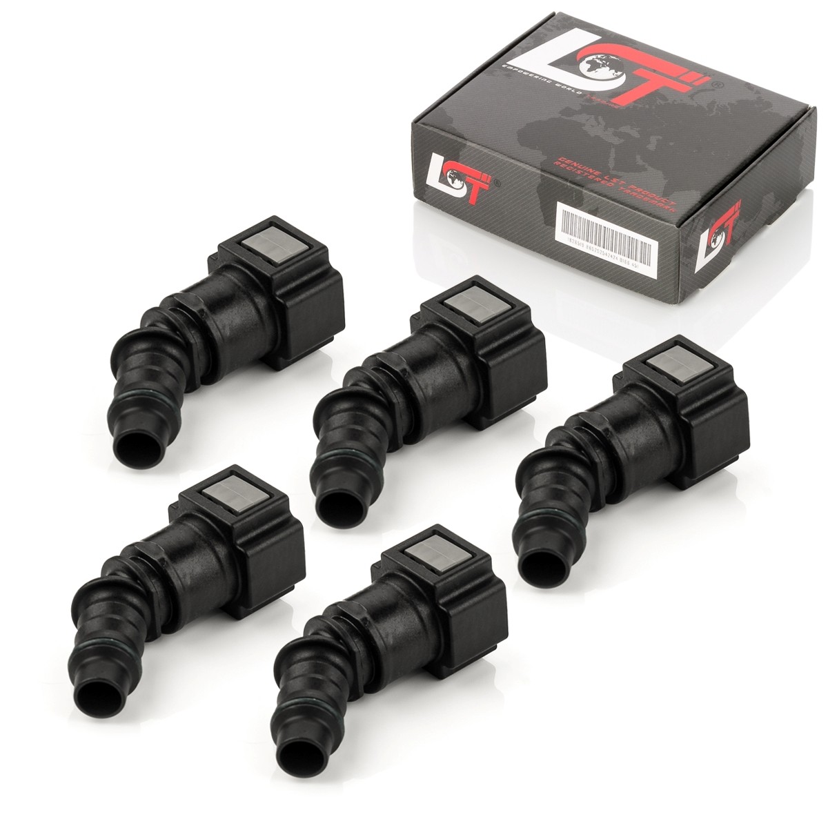 5x Quick Release Fuel Line Hose Coupling 45° 7.89x8mm for LEXUS