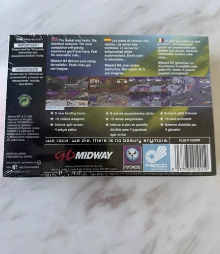 Wipeout Nintendo 64 - Brand New Sealed - EXTREMELY RARE - Free Shipping - Picture 6 of 6