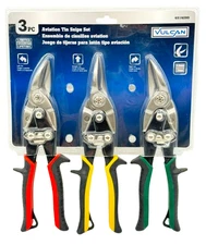 NEW Packed Vulcan 4914099 3PC Aviation Tin Snips Set ~ Free Shipping