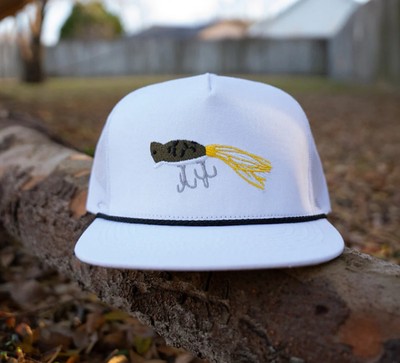 Top Water Frog White Rope Hat