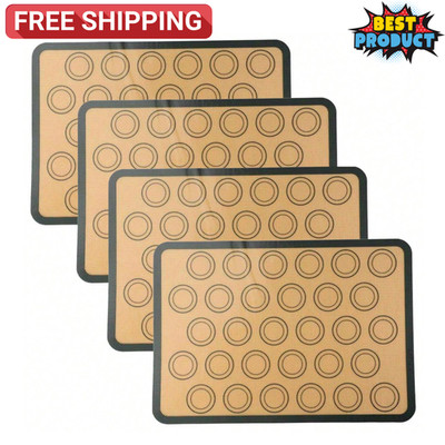 Silicone Non Stick Baking Mat Macaron BBQ Pastry Oven Knead Dough Making Sheet