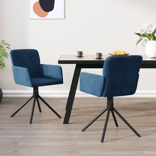 2x Sillas de Comedor Giratorias Terciopelo Mueble Asiento Multicolor vidaXL - Imagen 7 de 77