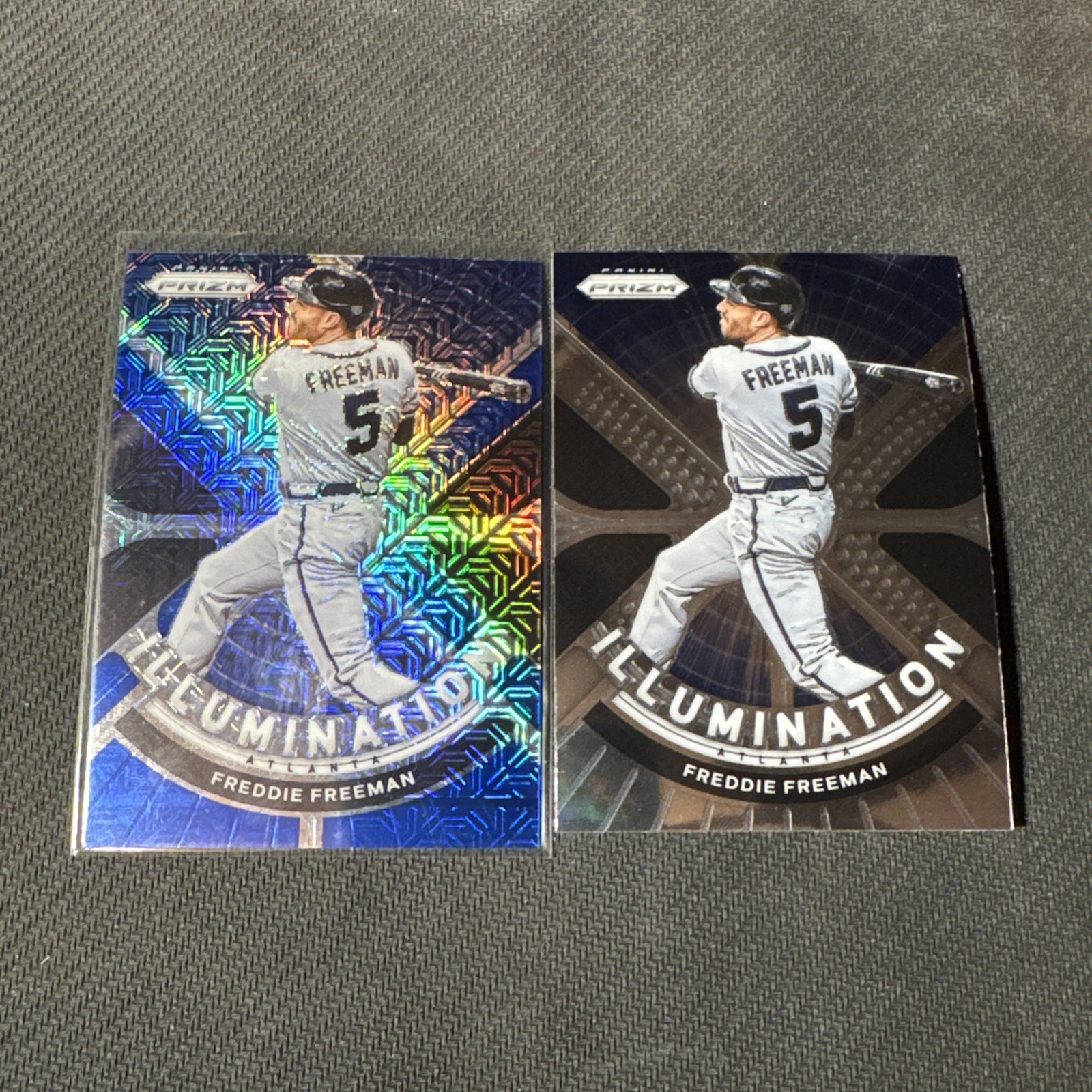 2021 Panini Prizm - Illumination Freddie Freeman  Blue Mojo Prizm /199 + Base