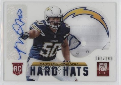 2013 Panini Elite Rookie Hard Hats Signatures 61/199 Manti Te'o #31 Auto RC 0qn