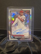 2024 Bowman Draft - Chrome Prospect Autograph Chase Burns #CPA-CB Refractor /499